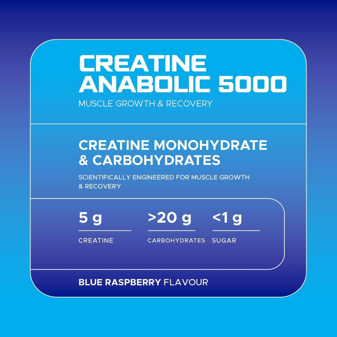 USN Creatine Anabolic 5000 900g Blue Raspberry Crush