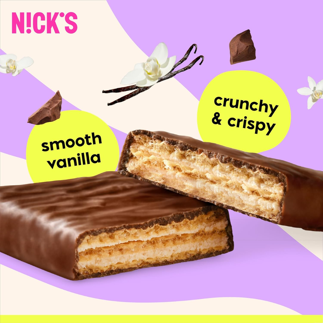 NICK'S Protein Wafer 24x40g Vanilla