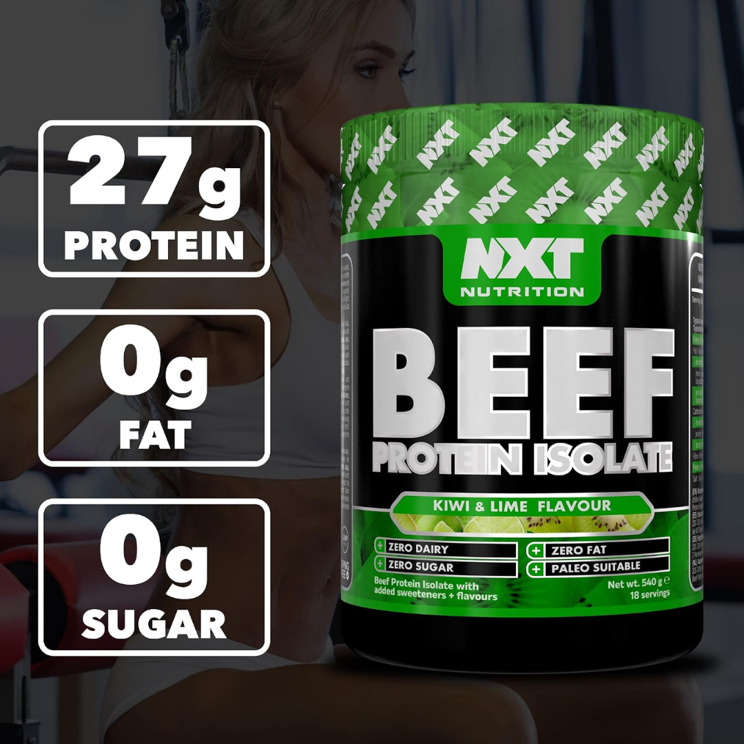 NXT Nutrition Beef Protein Isolate 540g Kiwi & Lime