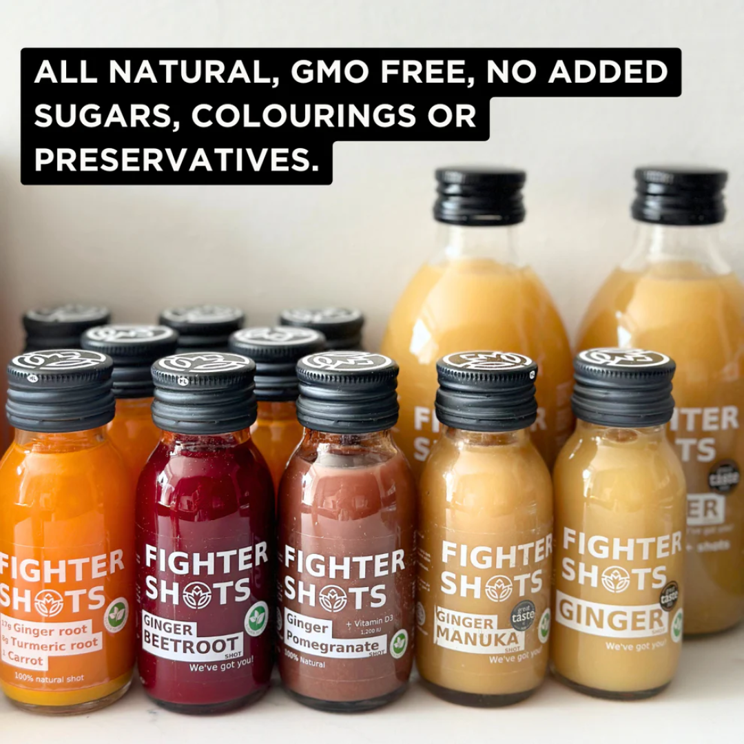 Fighter Shots 12x60ml Ginger Manuka Honey