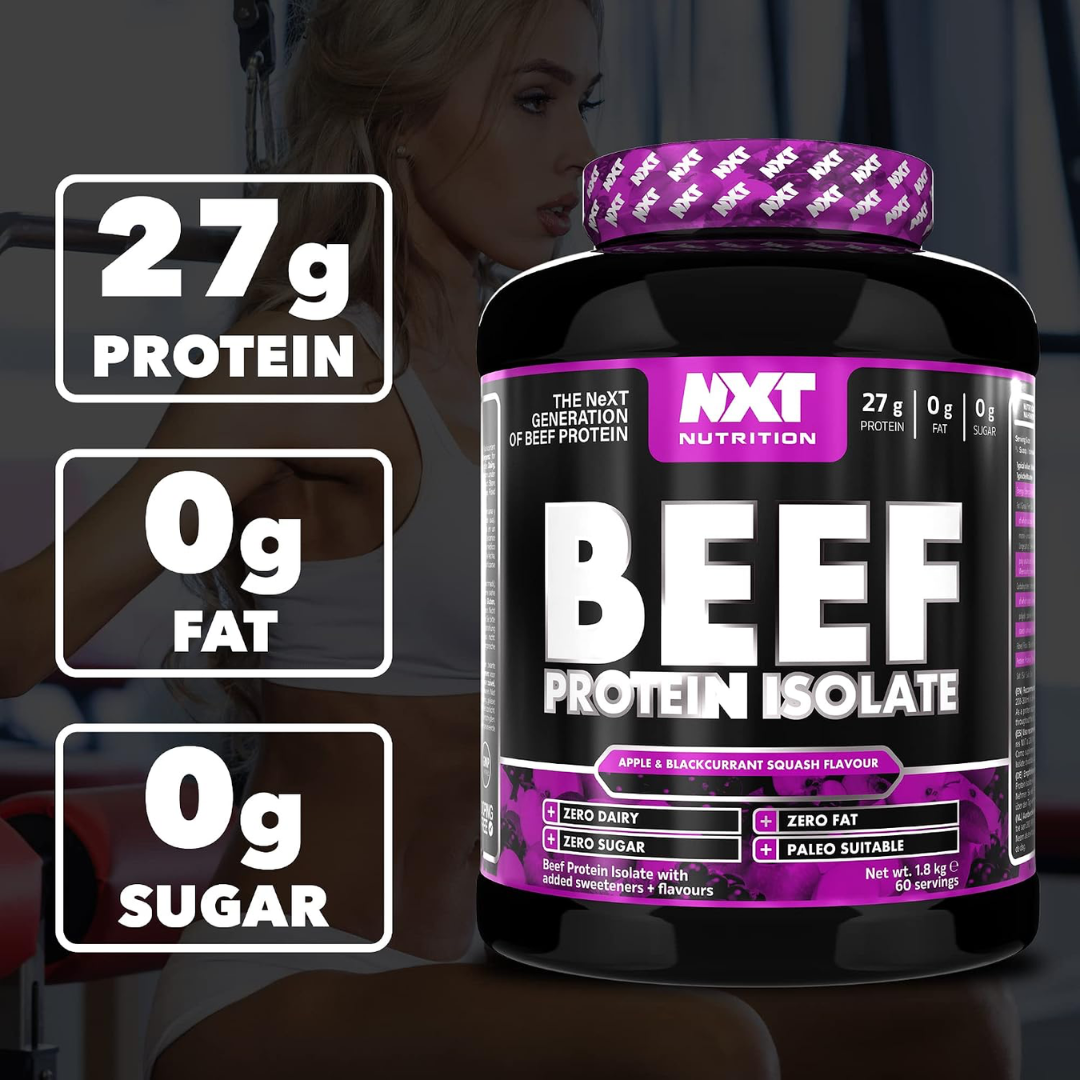NXT Nutrition Beef Protein Isolate 1.8kg Apple & Blackcurrant