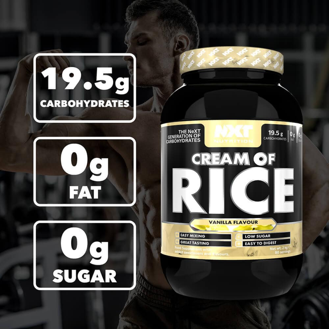 NXT Nutrition Cream of Rice 2kg Vanilla