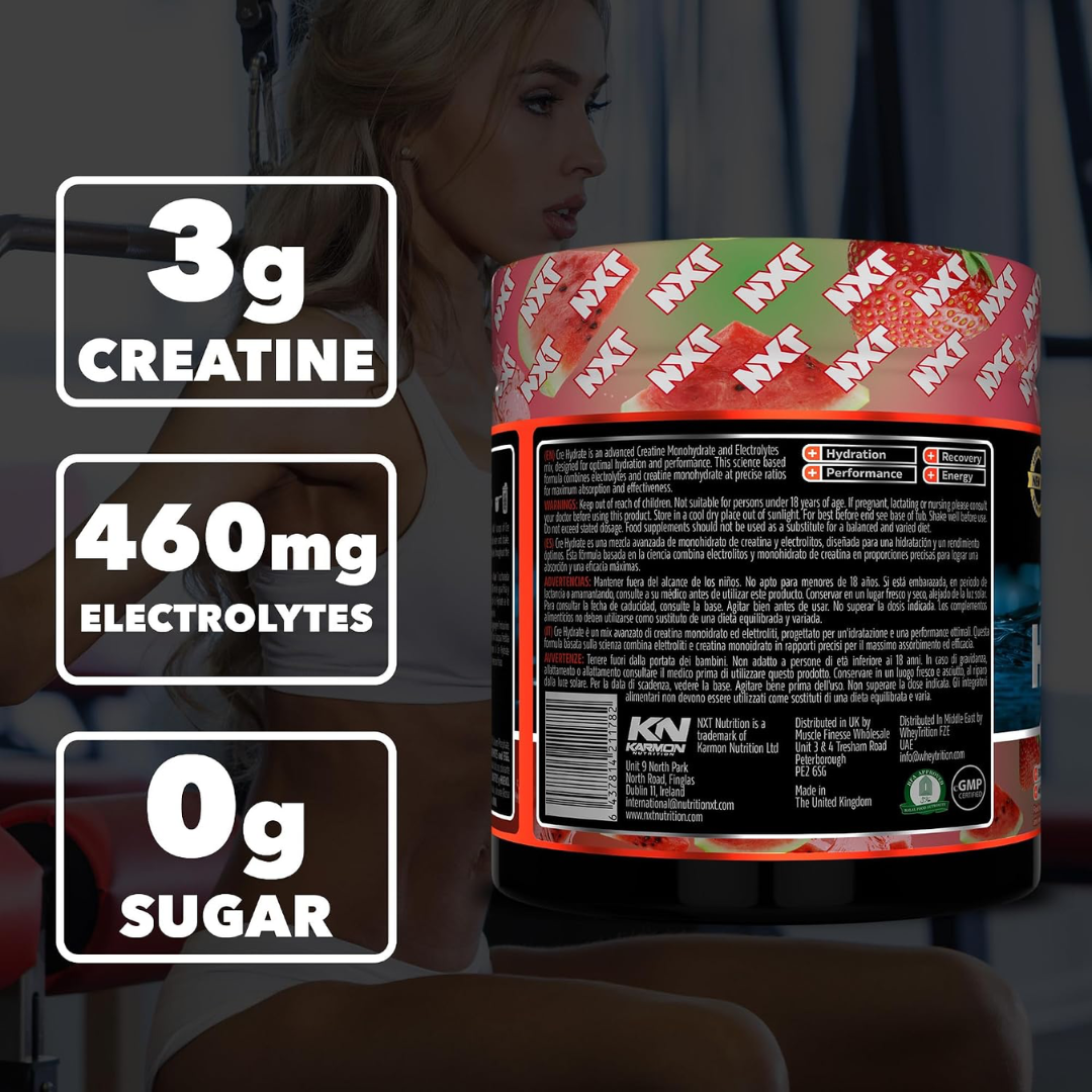 NXT Nutrition CRE Hydrate 360g Watermelon Strawberry