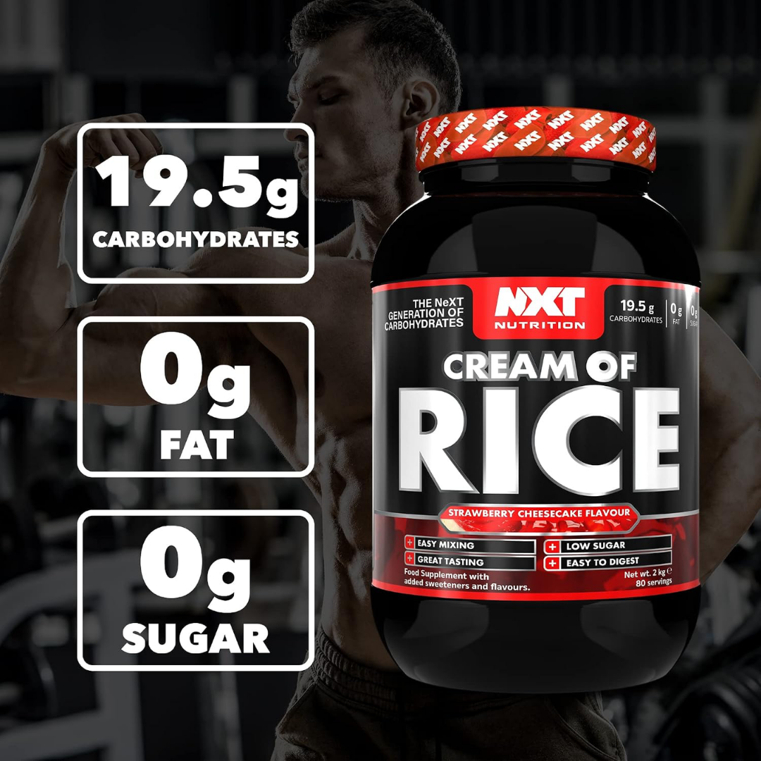 NXT Nutrition Cream of Rice 2kg Strawberry Cheesecake