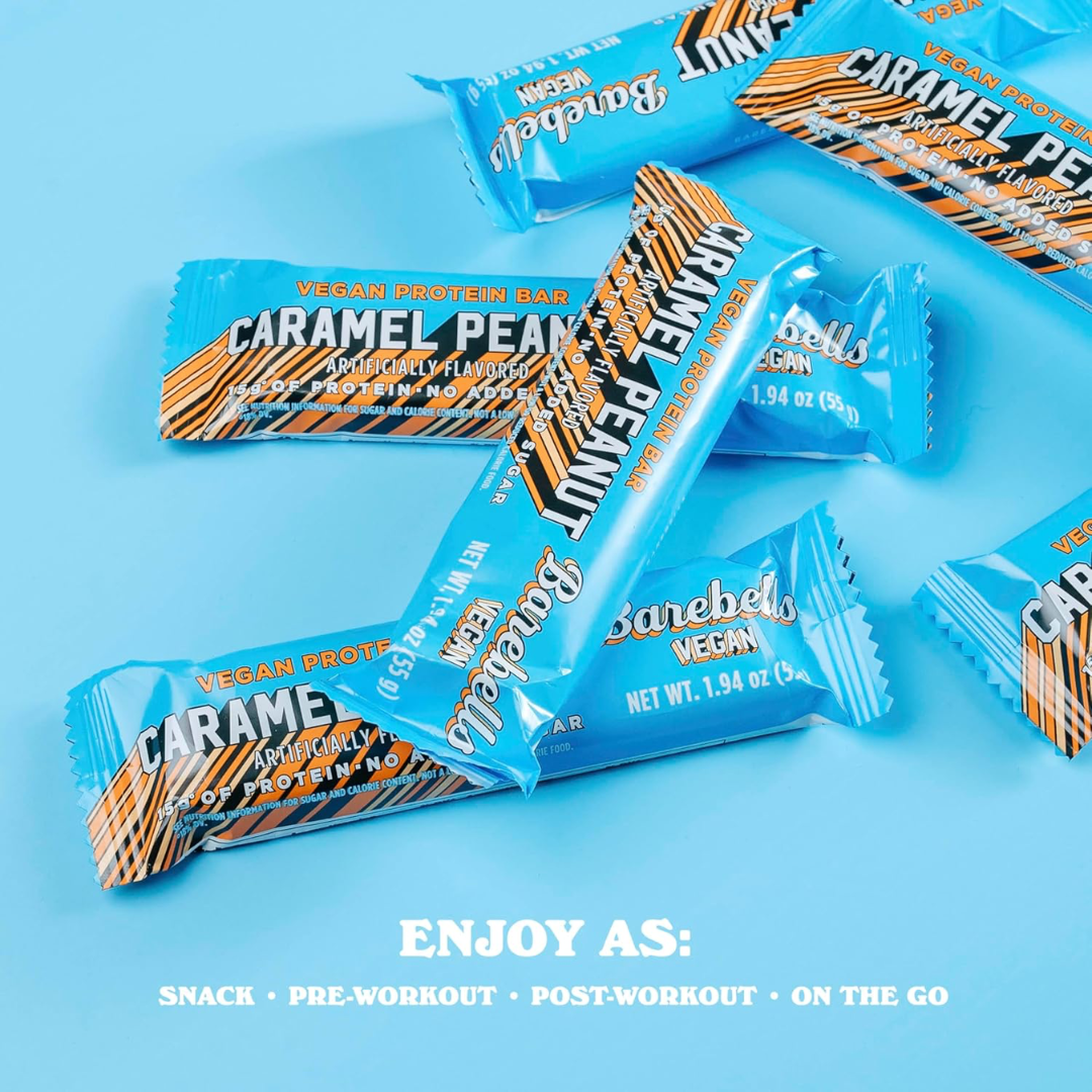 Barebells Vegan Protein Bar 12x55g Caramel Peanut
