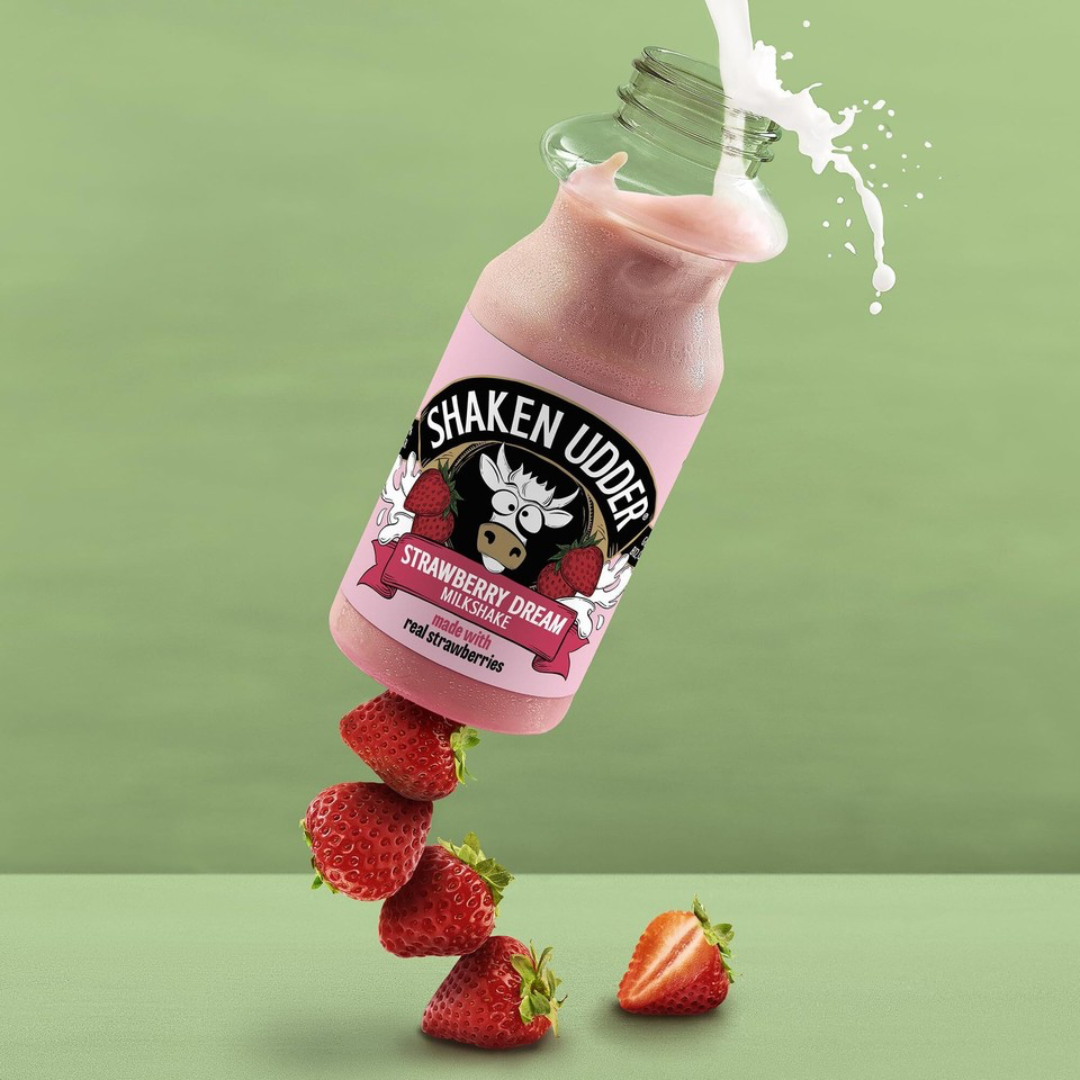 Shaken Udder Milkshake 8x330ml Strawberry Dream