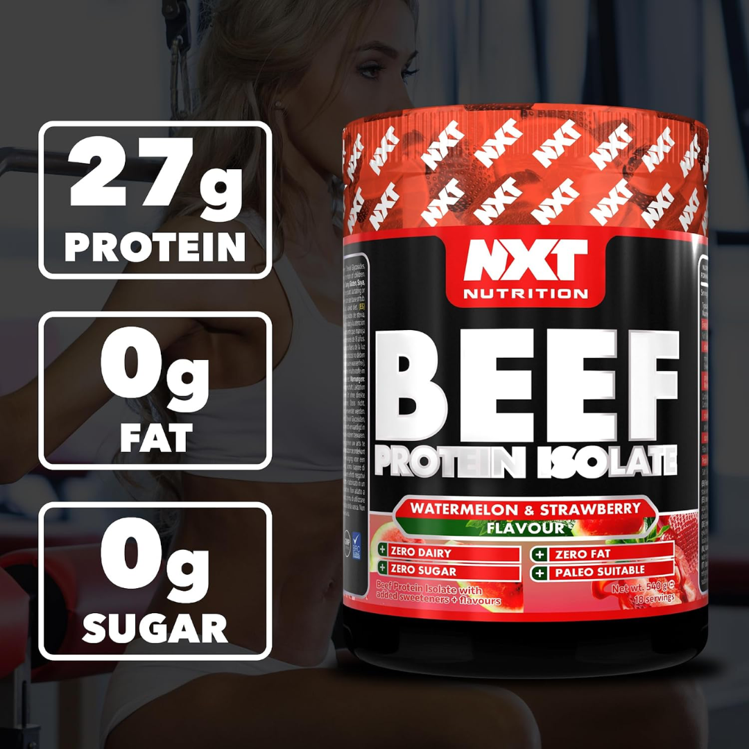 NXT Nutrition Beef Protein Isolate 540g Watermelon & Strawberry
