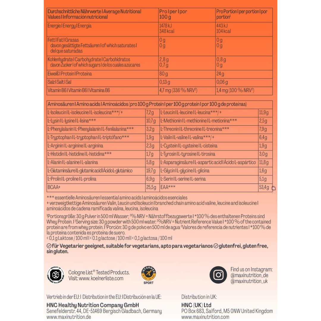 MaxiNutrition Maxclear 420g Peach Ice Tea