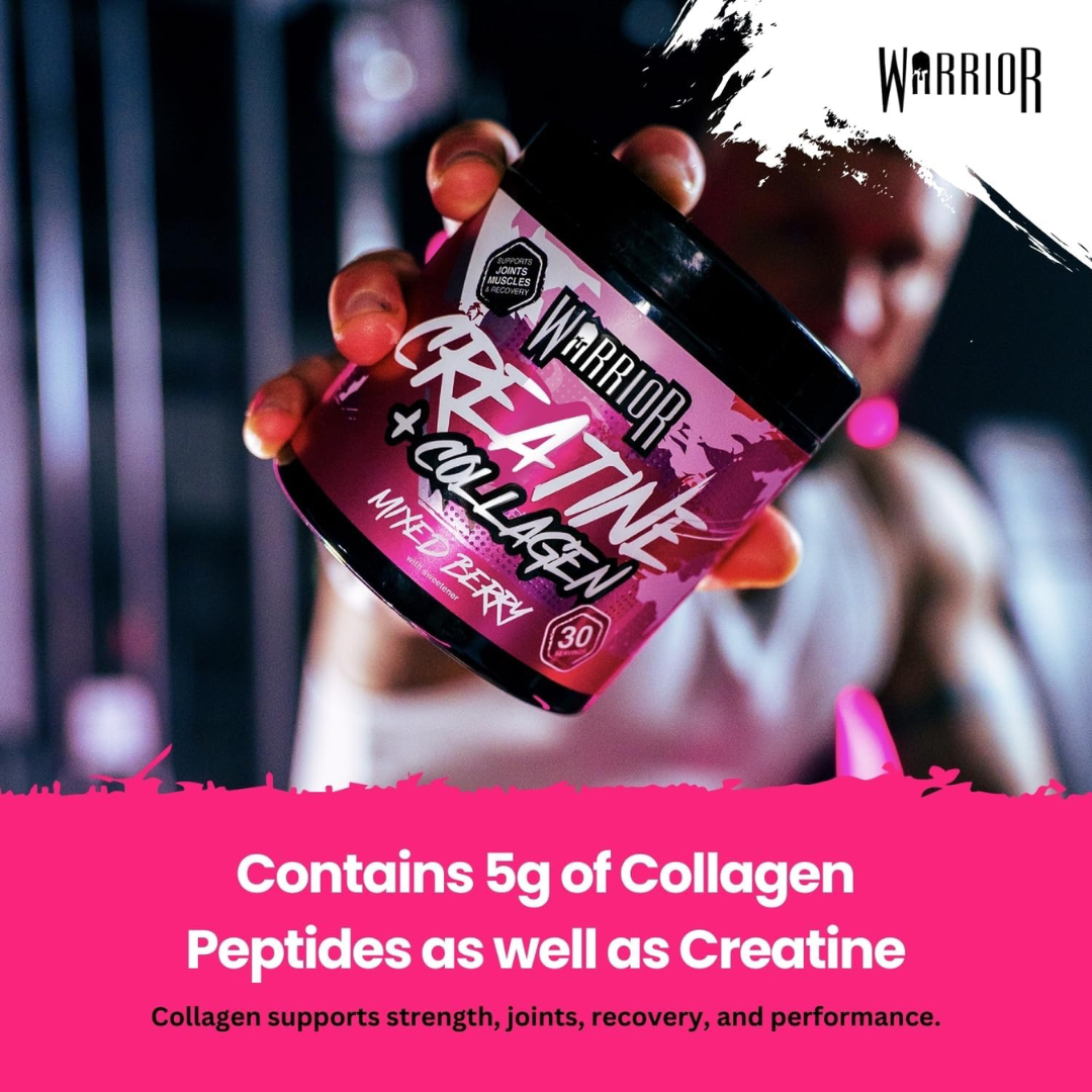 Warrior Creatine Plus Collagen 270g Mixed Berry