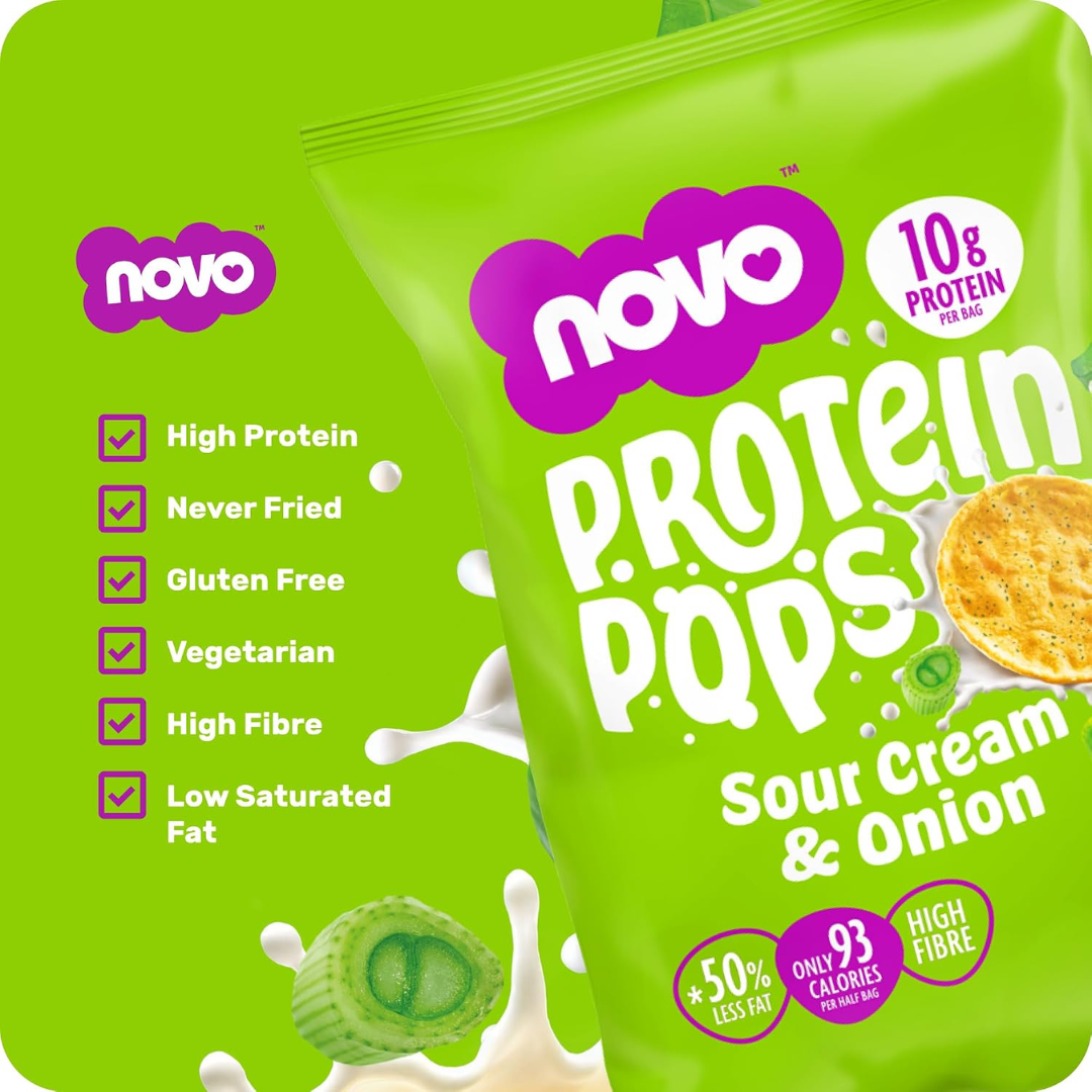 Novo Nutrition Novo Protein Pops 6x45g Sour Cream & Onion