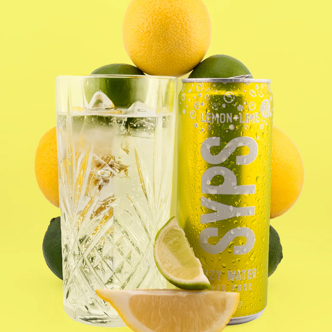 SYPS Fizzy Water 12x330ml Lemon & Lime