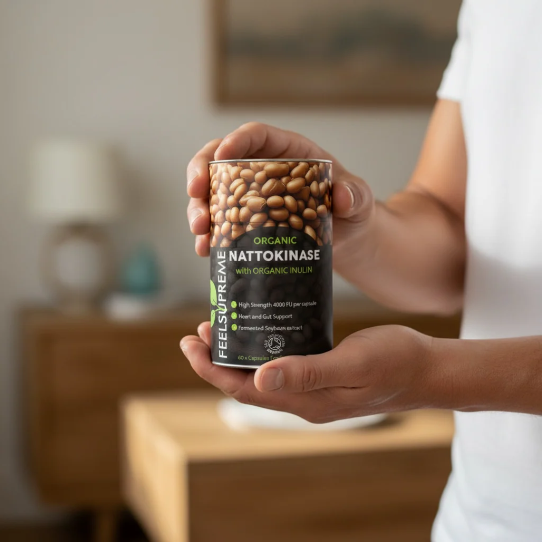 Feel Supreme Organic Nattokinase with Inulin Supplement 60 Caps