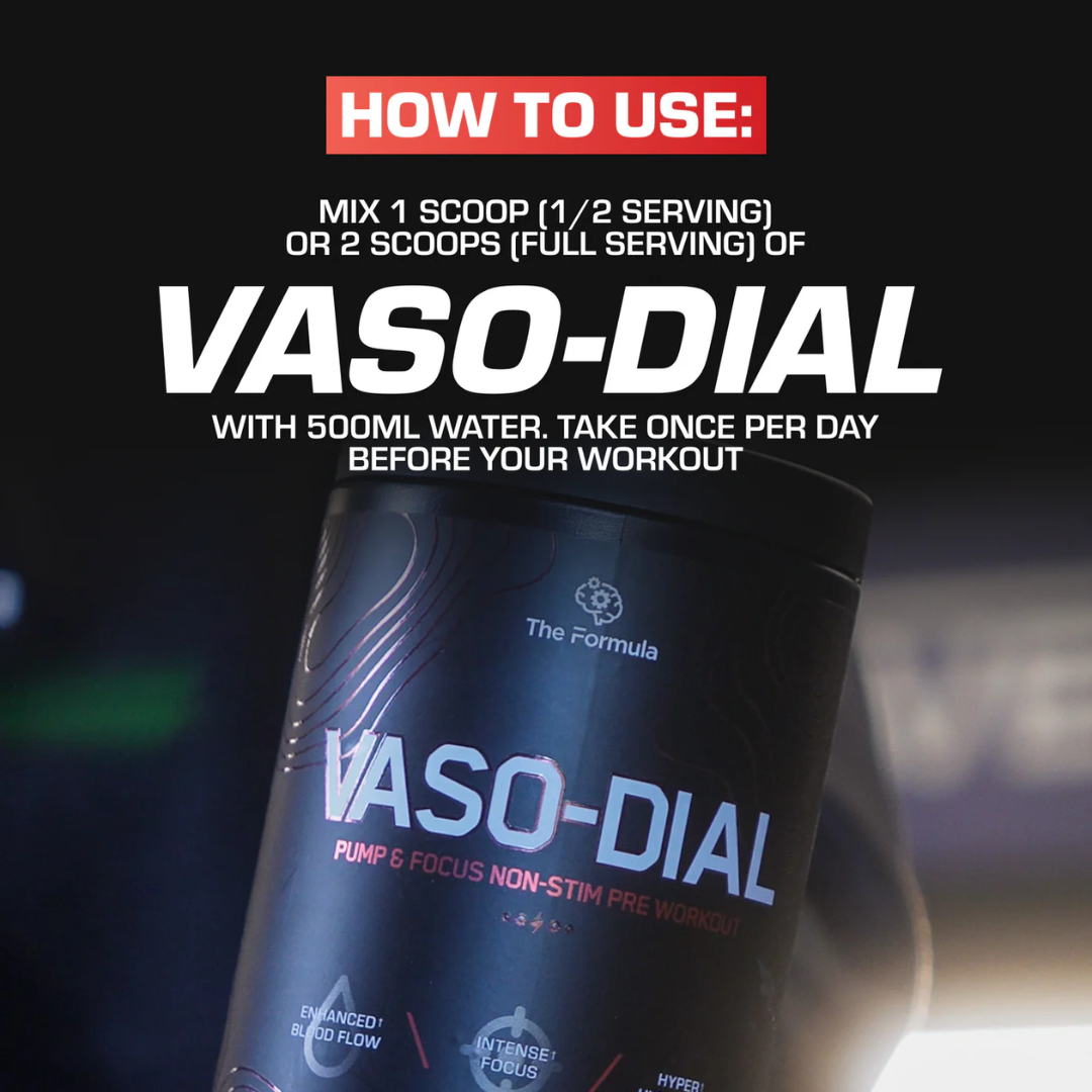 The Formula VASODIAL Non-Stim Pre Workout 630g Arctic Frost