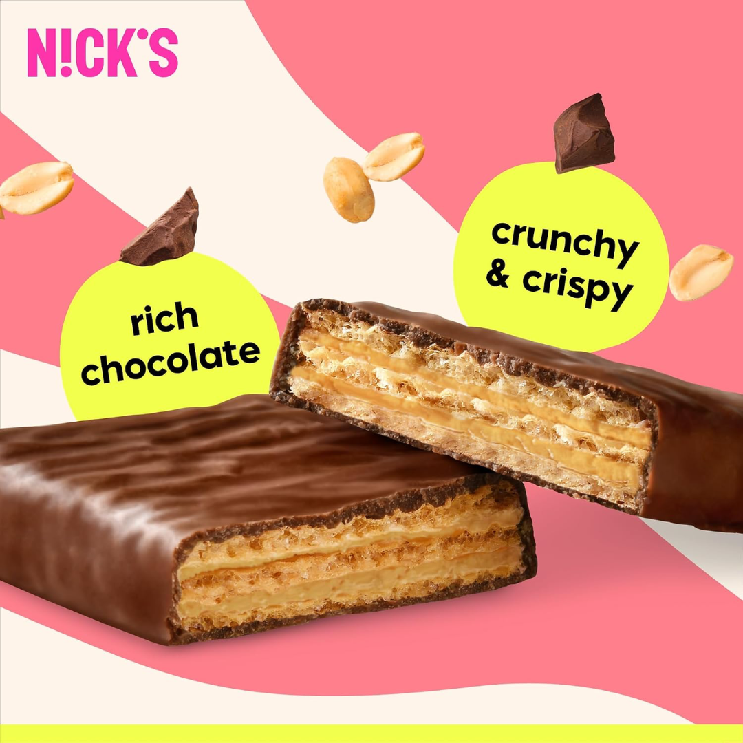 NICK'S Protein Wafer 24x40g Peanut Butter