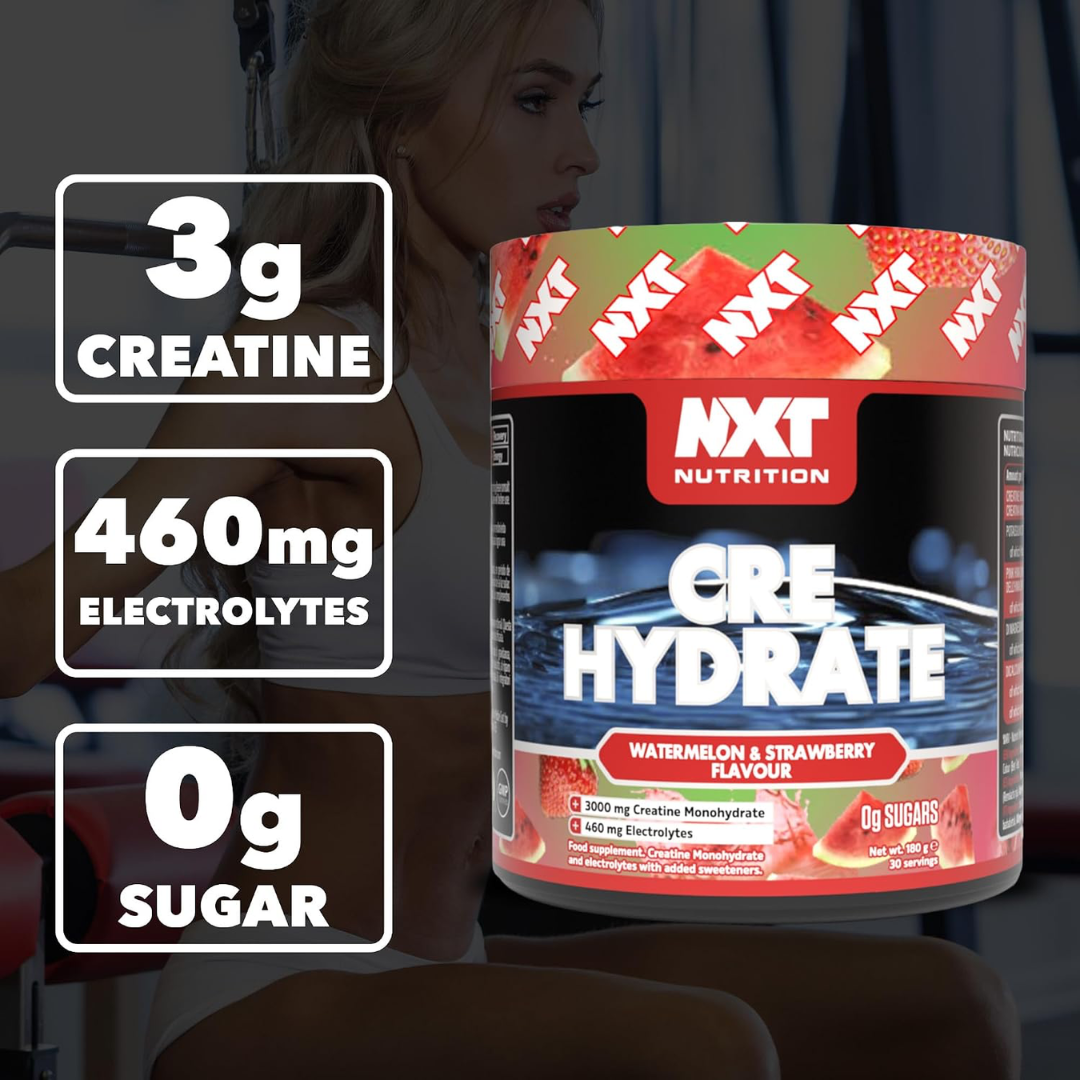 NXT Nutrition CRE Hydrate 180g Watermelon & Strawberry