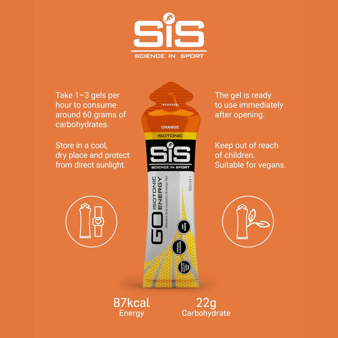 SIS Isotonic Gels 30x60ml Orange