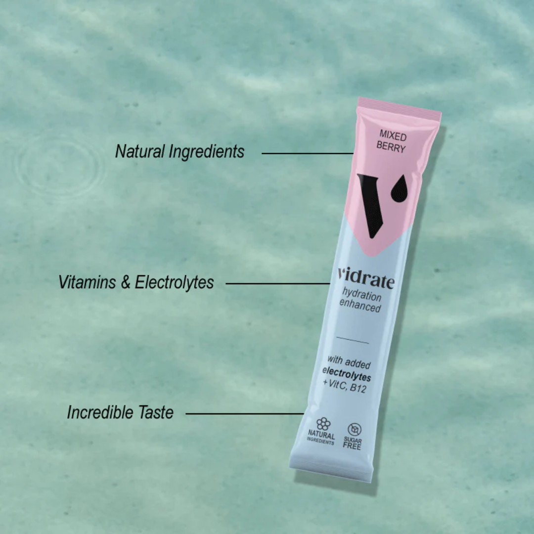 Vidrate Hydration Powder 10x3g Mixed Berry