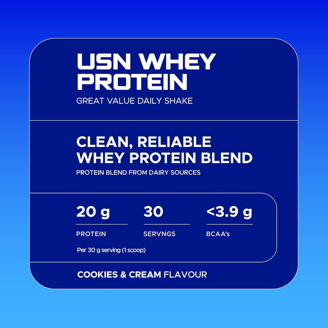 USN Whey Protein Bag 900g Cookies & Cream