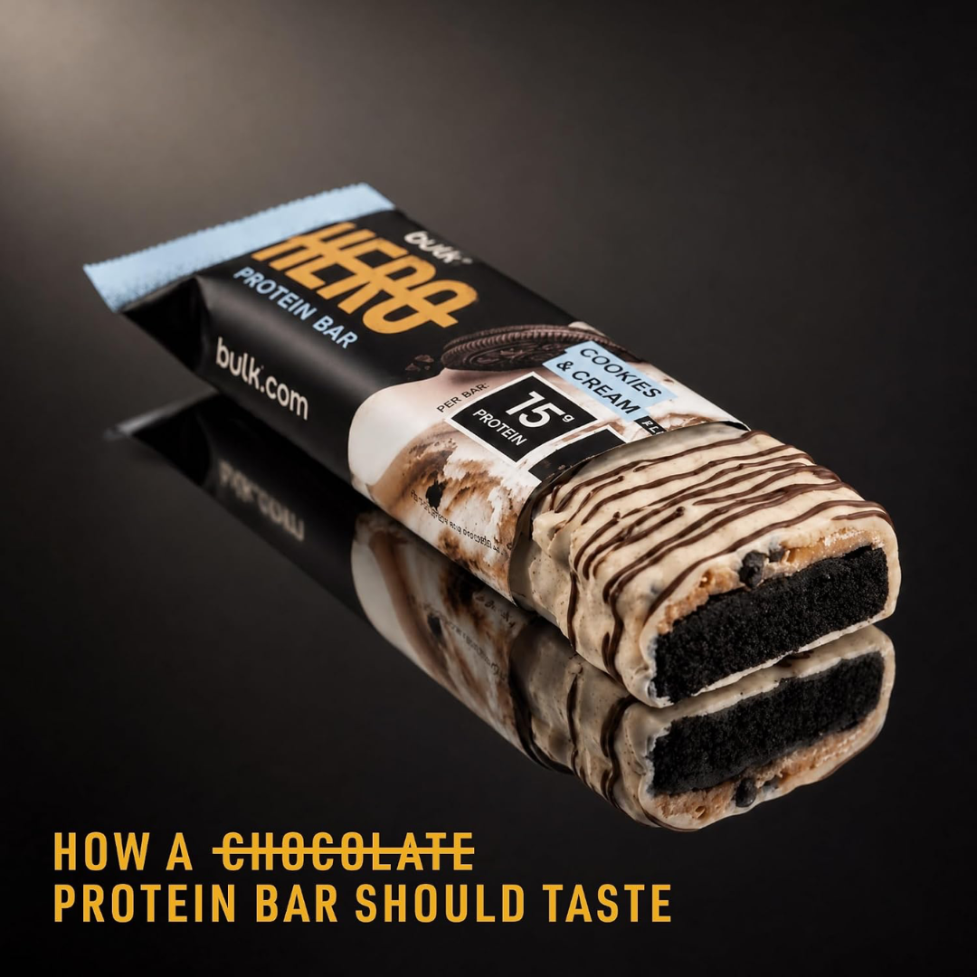 Bulk Hero Protein Bar 12x50g Cookies and Cream