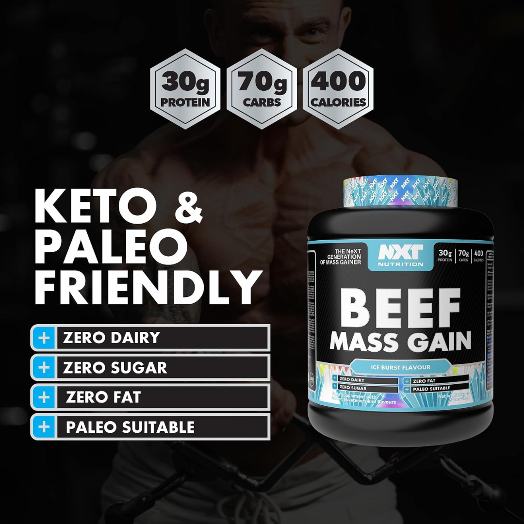 NXT Nutrition Beef Mass Gain 3.15kg Ice Burst