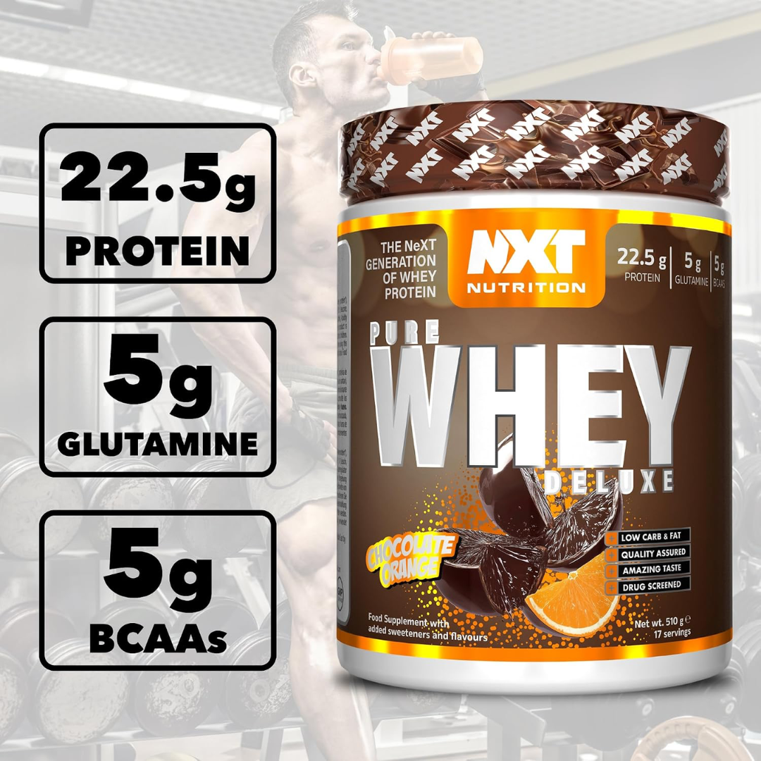 NXT Nutrition Pure Whey Deluxe 510g Chocolate Orange