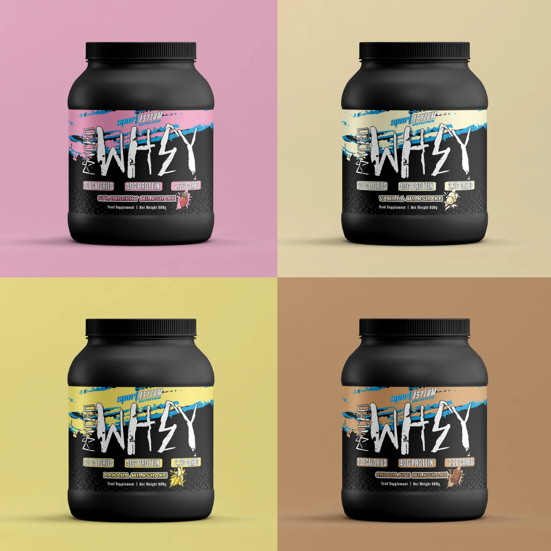 Sport Asylum Psycho Whey 908g Banana Milkshake