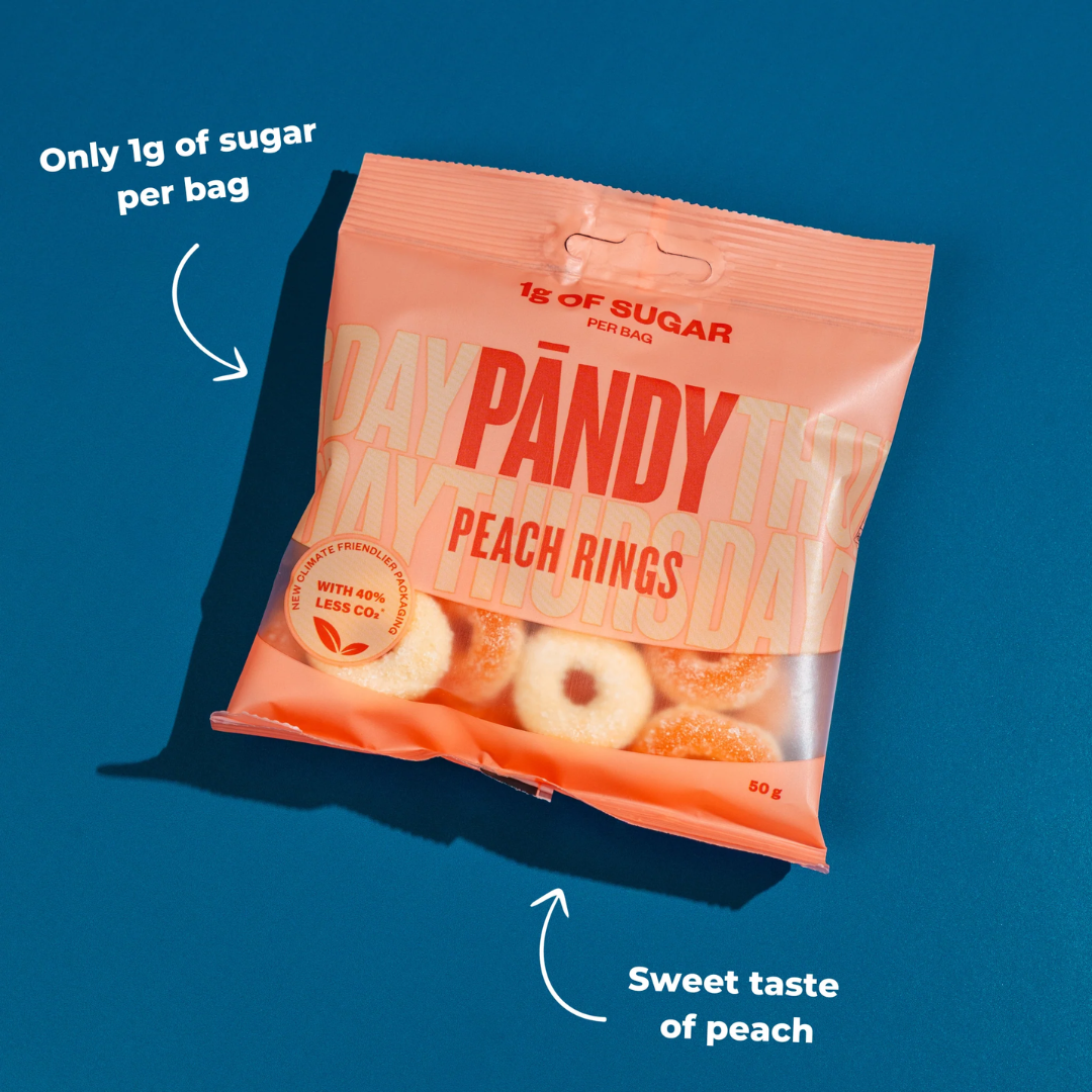 PANDY Candy 14x50g Peach Rings