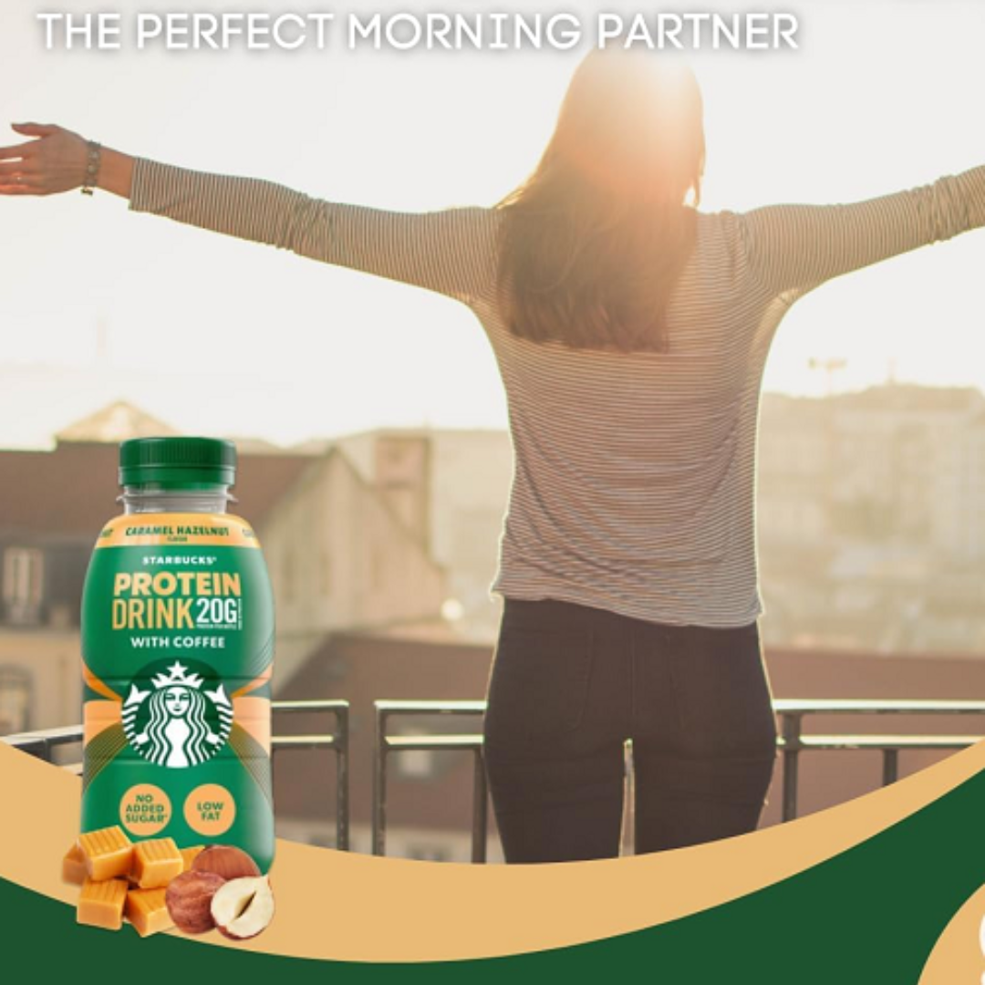 Starbucks Protein PET 8x330ml Caramel Hazelnut