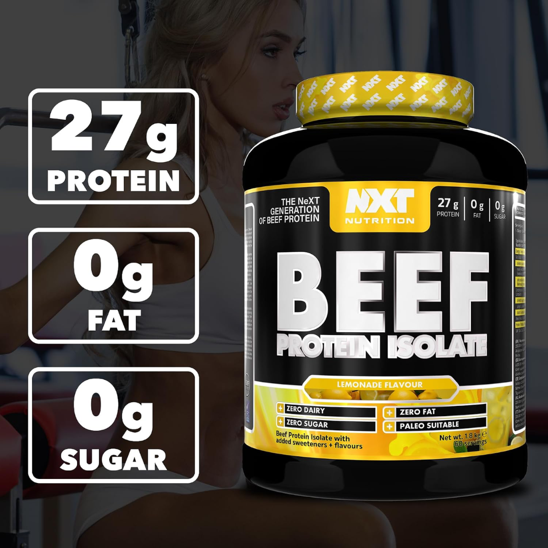 NXT Nutrition Beef Protein Isolate 1.8kg Lemonade
