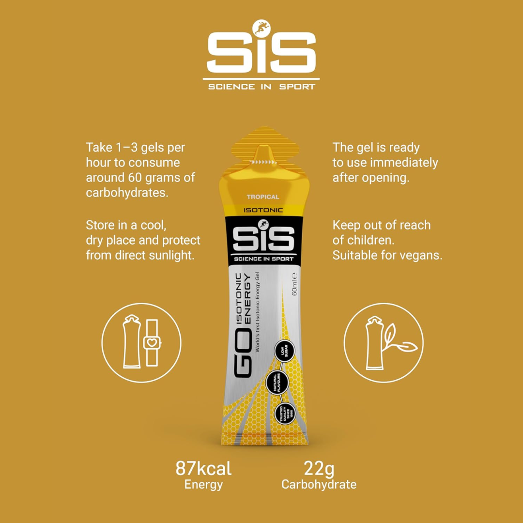 SIS Isotonic Gels 30x60ml Tropical