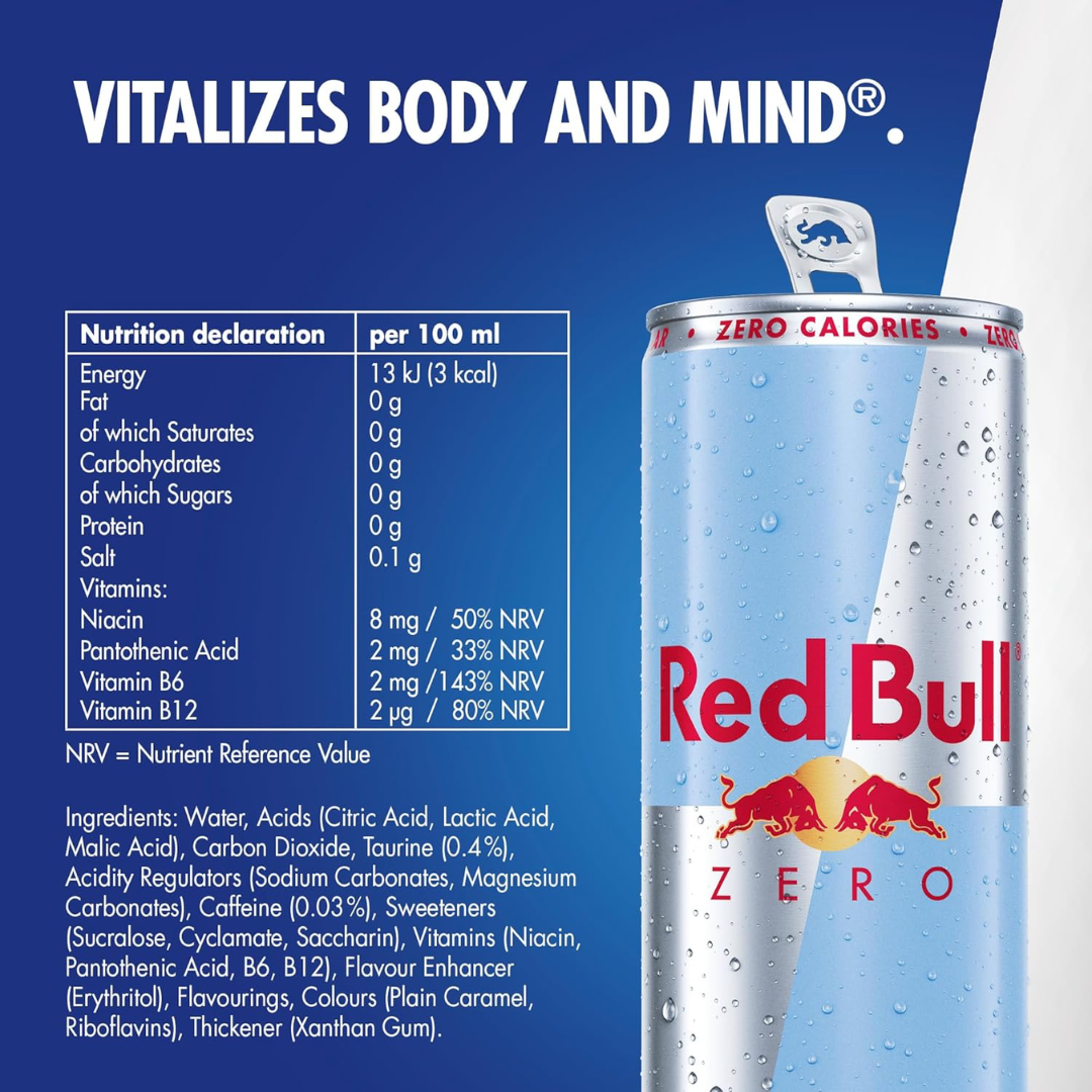 Red Bull Zero 24x250ml Zero