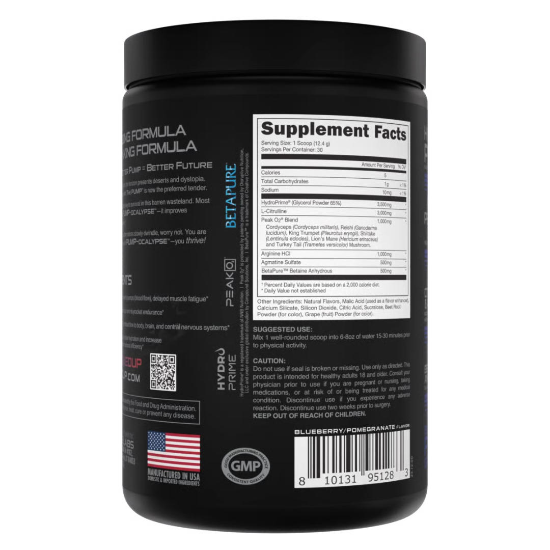 Bucked Up Pump Ocalypse 375g Blueberry Pomegranate