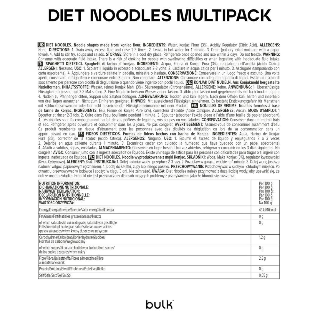 Bulk Diet Udon Noodles 6x200g