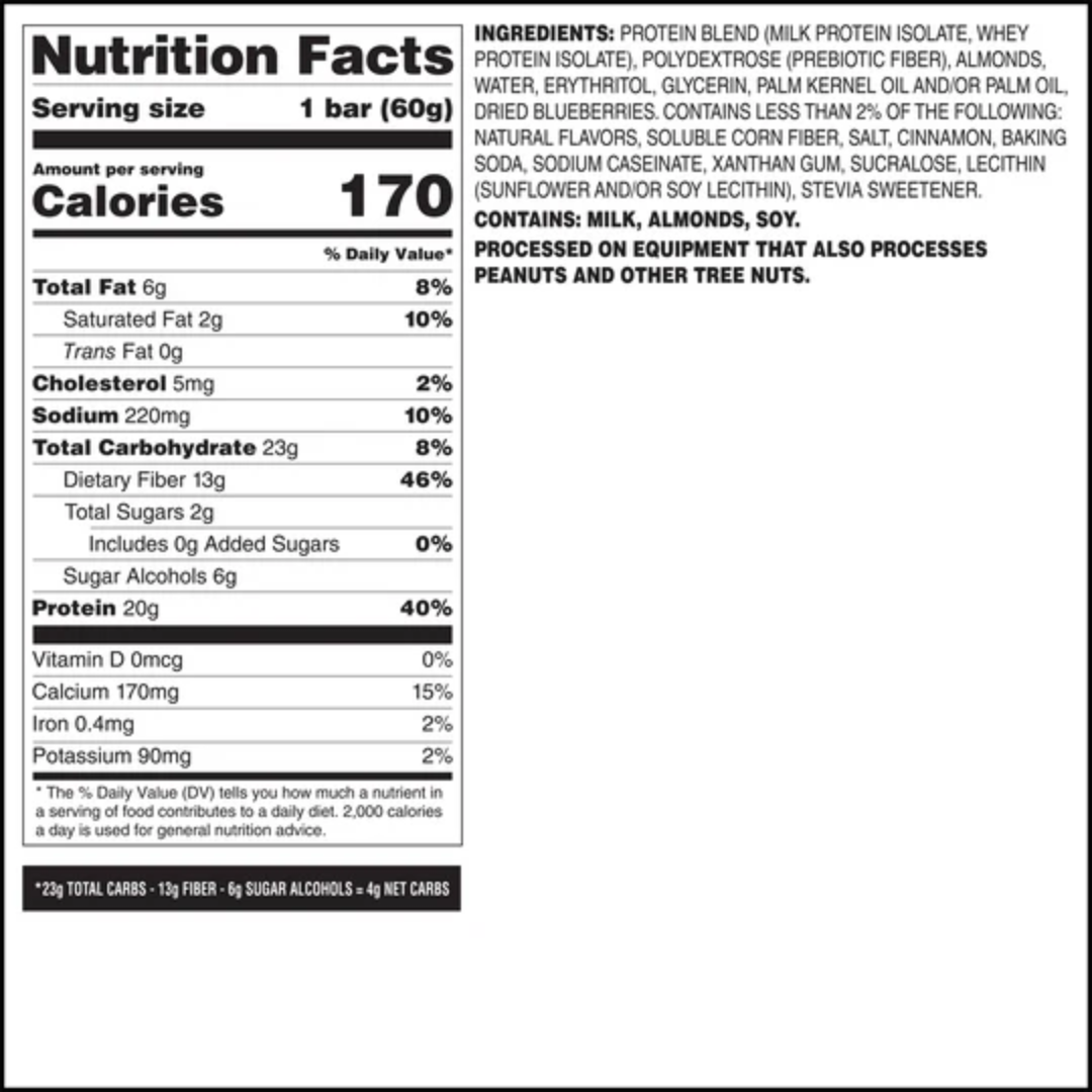 Quest Nutrition Bar 12x60g Blueberry Muffin