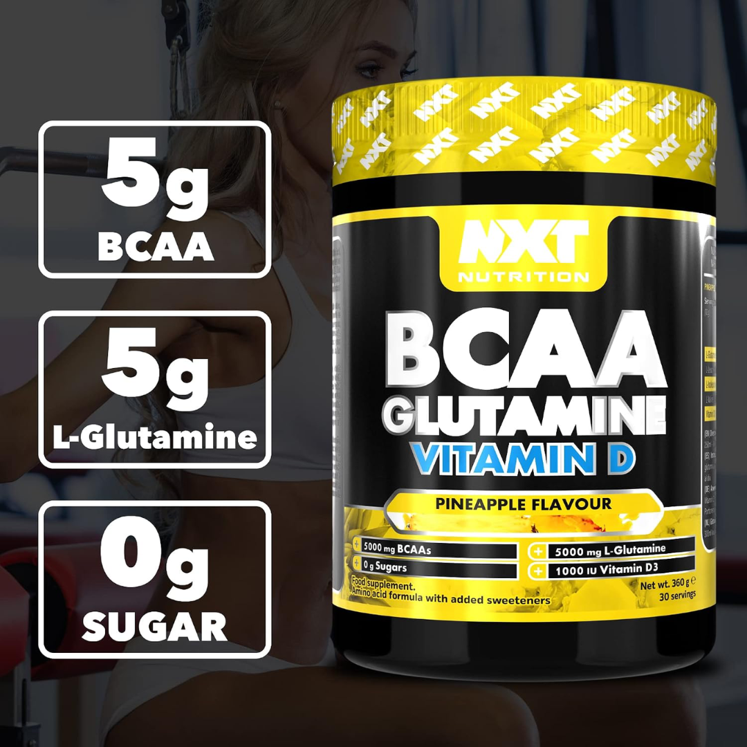 NXT Nutrition BCAA, Glutamine & VIt D 360g Pineapple