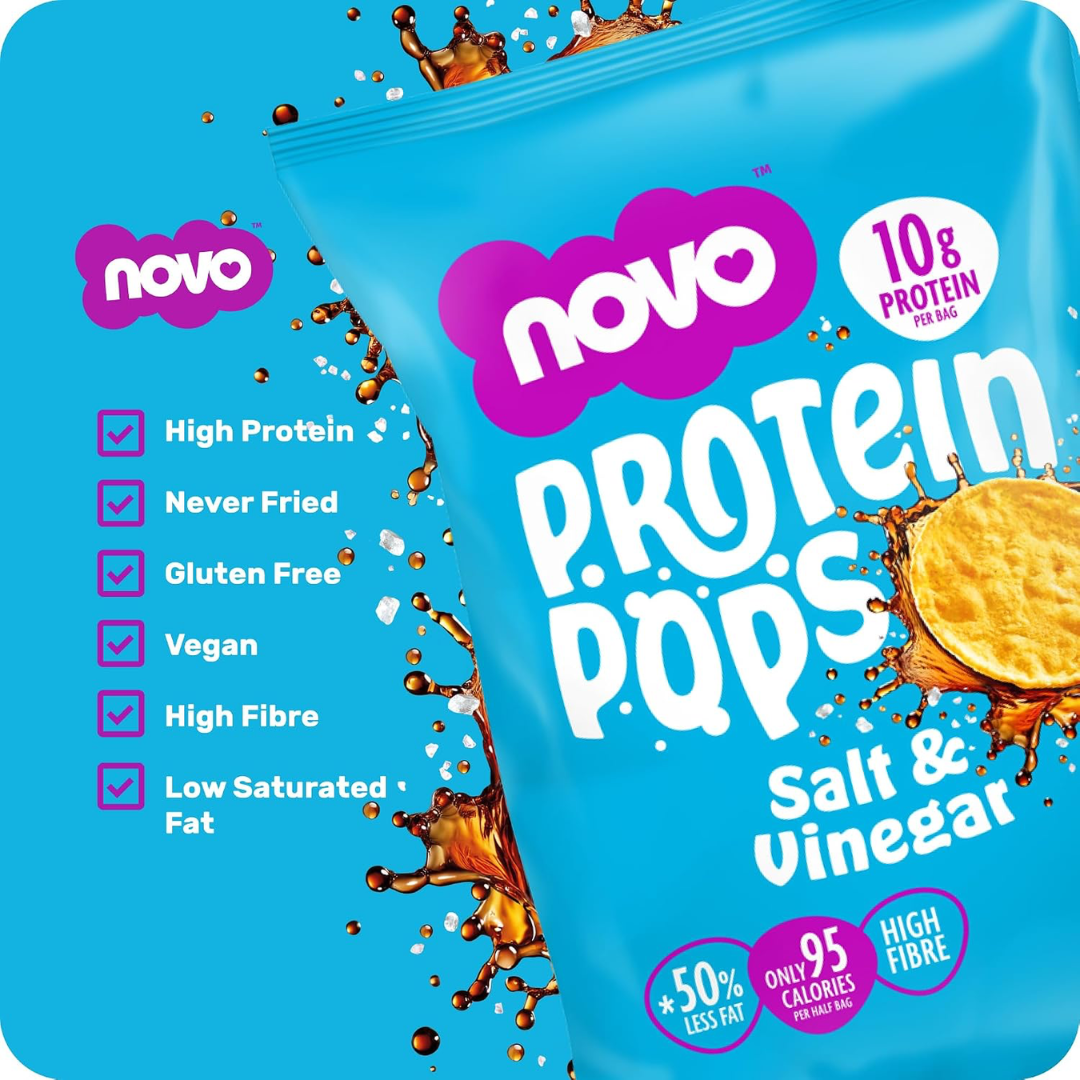 Novo Nutrition Novo Protein Pops 6x45g Salt and Vinegar