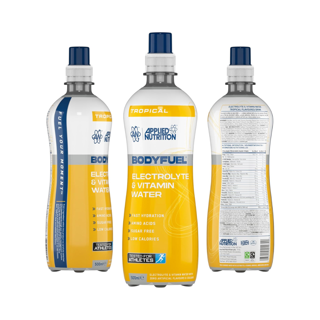 Applied Nutrition Body Fuel Electrolyte Water 12x500ml Tropical