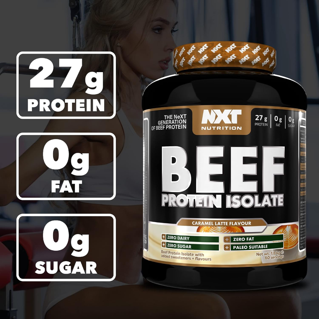NXT Nutrition Beef Protein Isolate 1.8kg Caramel Latte