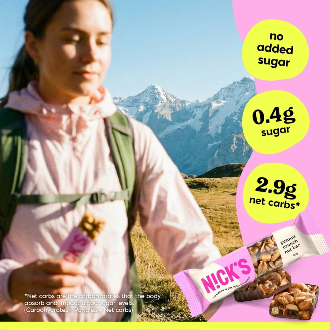 NICK'S Nut Bar 12x40g Peanut Crunch