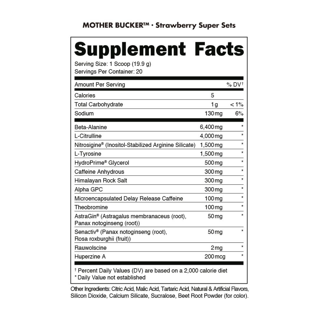 Bucked Up Mother Bucker 400g Super Sets