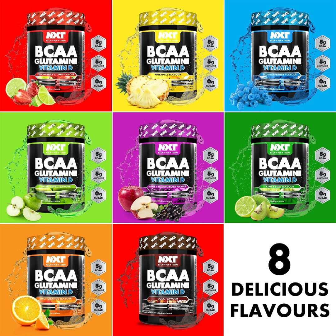 NXT Nutrition BCAA, Glutamine & VIt D 360g Kiwi Lime