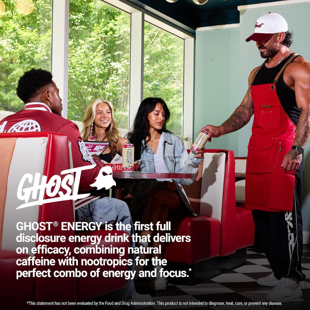 Ghost Energy Drink 12x500ml Raspberry Cream