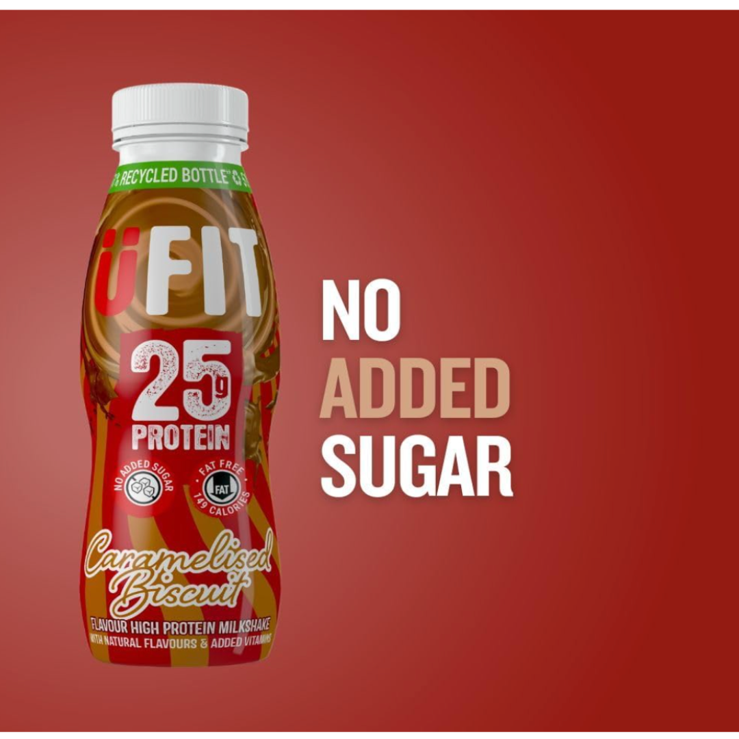 UFIT Protein RTD 10x330ml Caramelised Biscuit