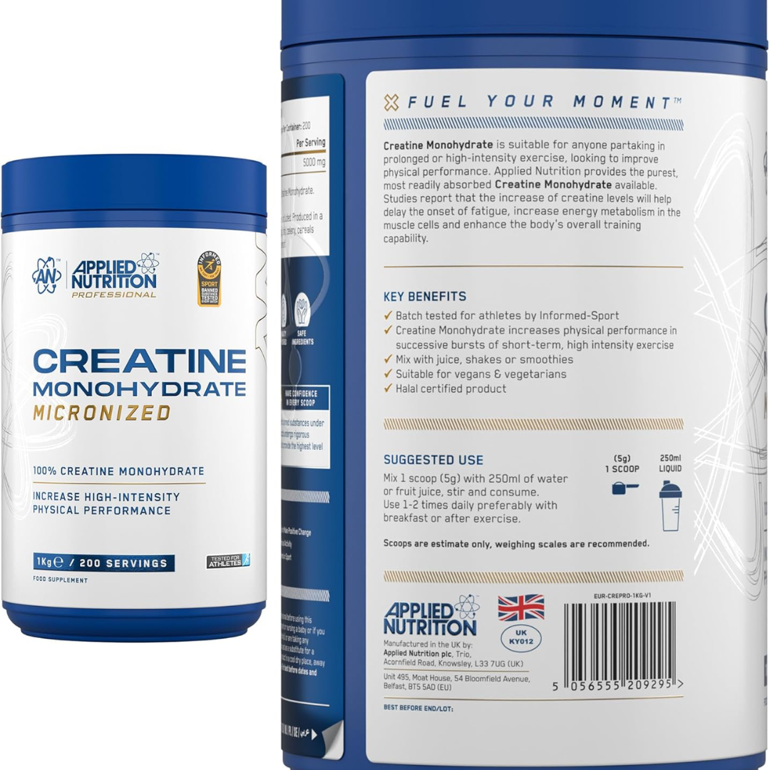 Applied Nutrition Creatine Monohydrate 1kg Unflavoured