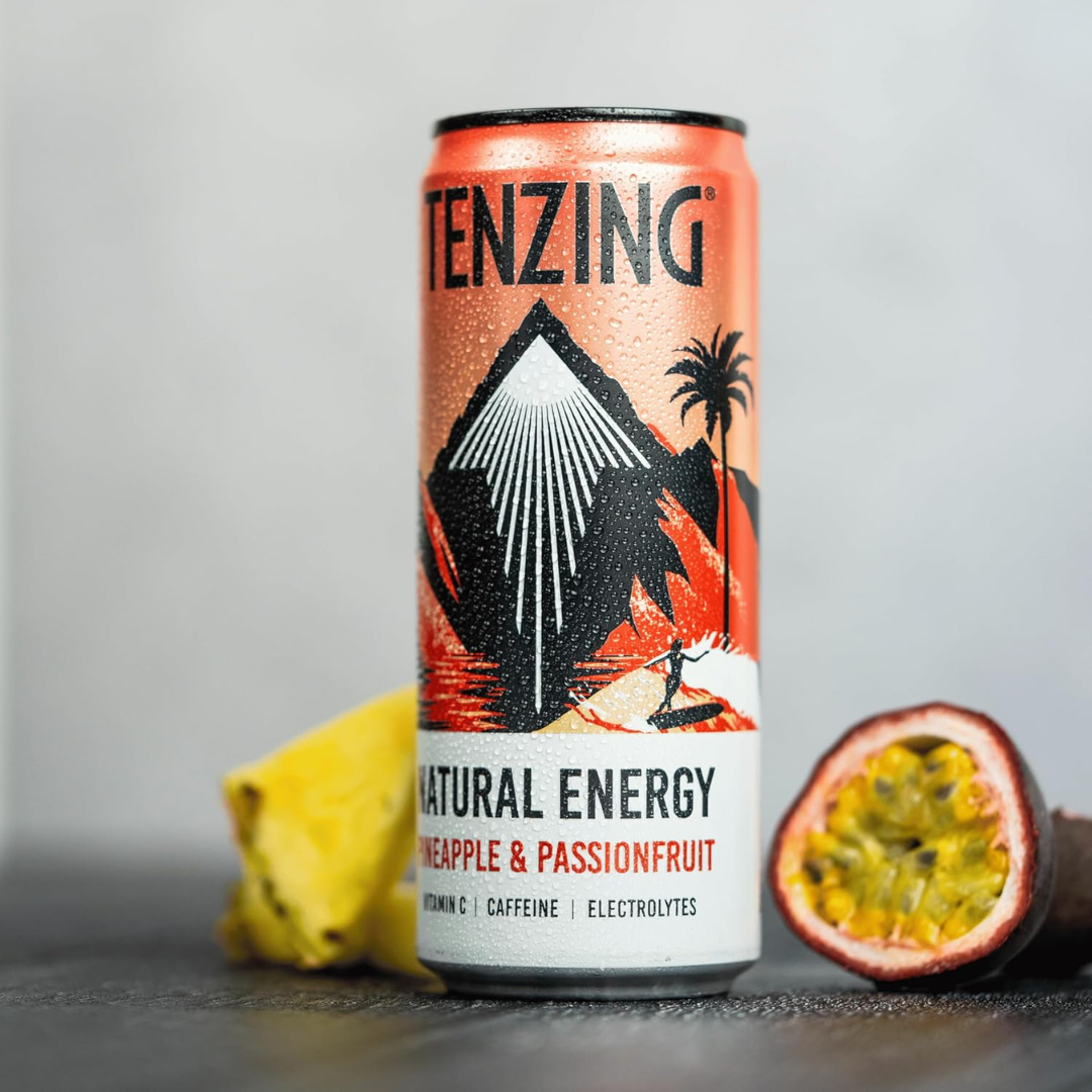 Tenzing Natural Energy 12x330ml Pineapple & Passionfruit