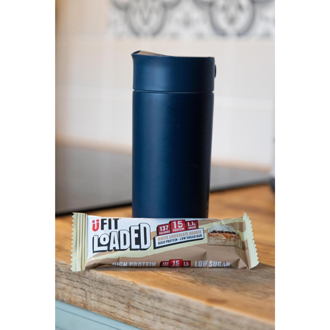 UFIT Loaded Protein Bar 16x45g White Chocolate Cookie