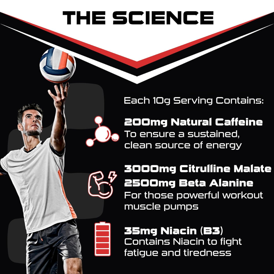 Sci-MX Total Pre-Workout 200g Blue Raspberry