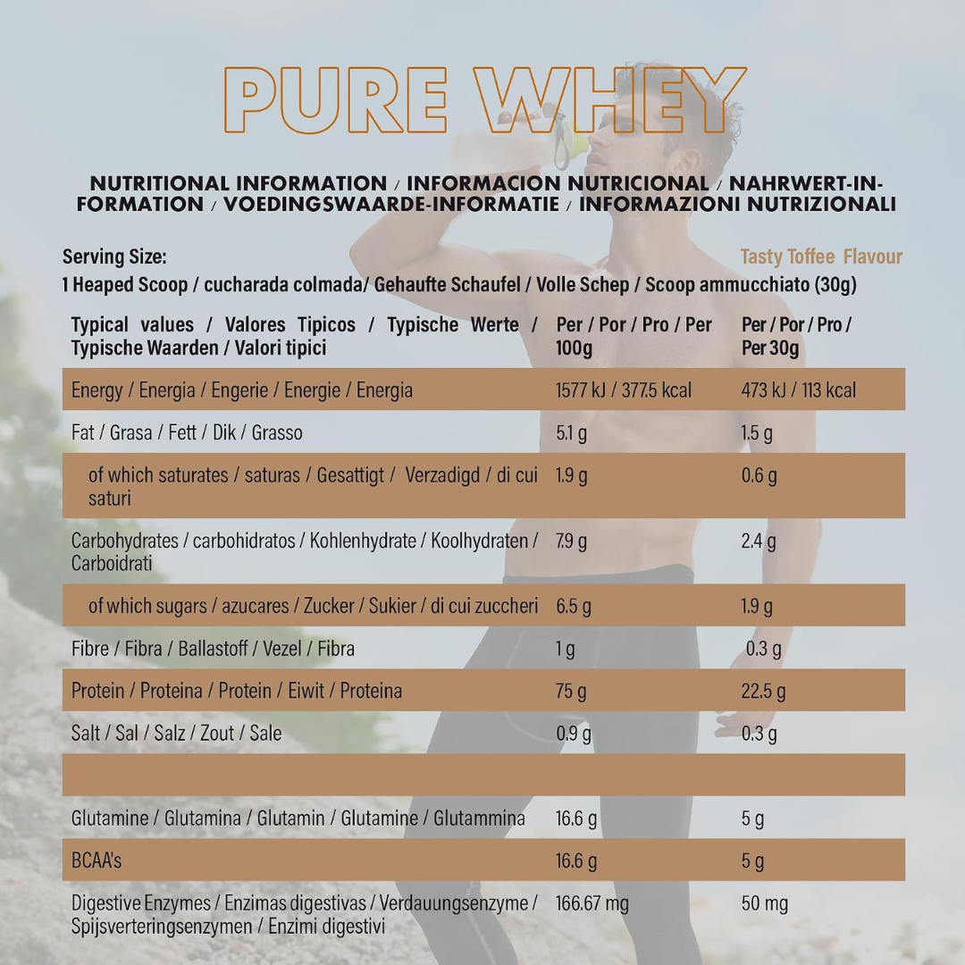 NXT Nutrition Pure Whey Deluxe 510g Tasty Toffee