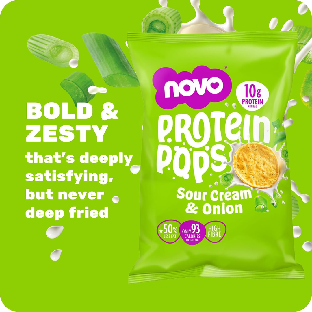 Novo Nutrition Novo Protein Pops 6x45g Sour Cream & Onion