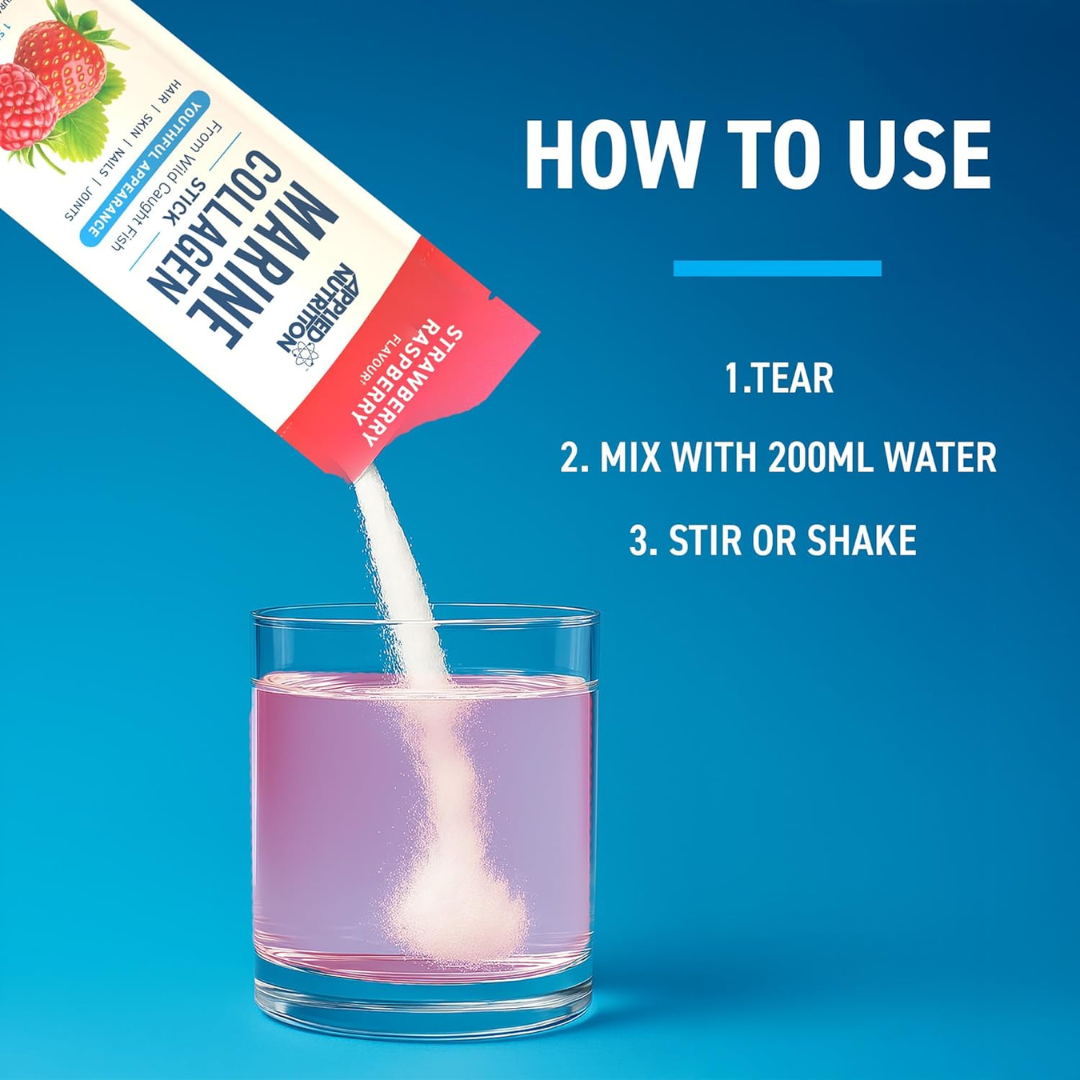 Applied Nutrition Marine Collagen Sticks 10x12g Strawberry Lemonade